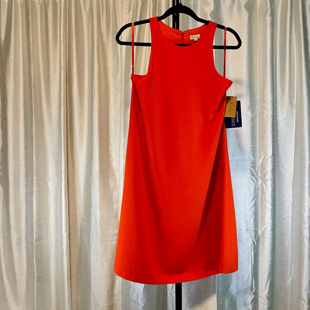 NWT Cremieux sleeveless Orange knee length Sylvie dress, size 6 from Dillard’s